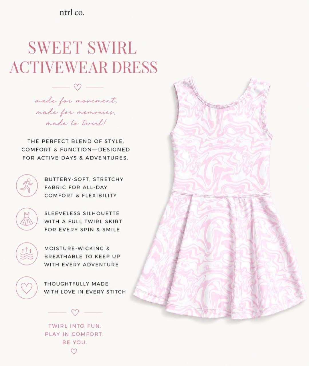 Swirl Activewear Dress
