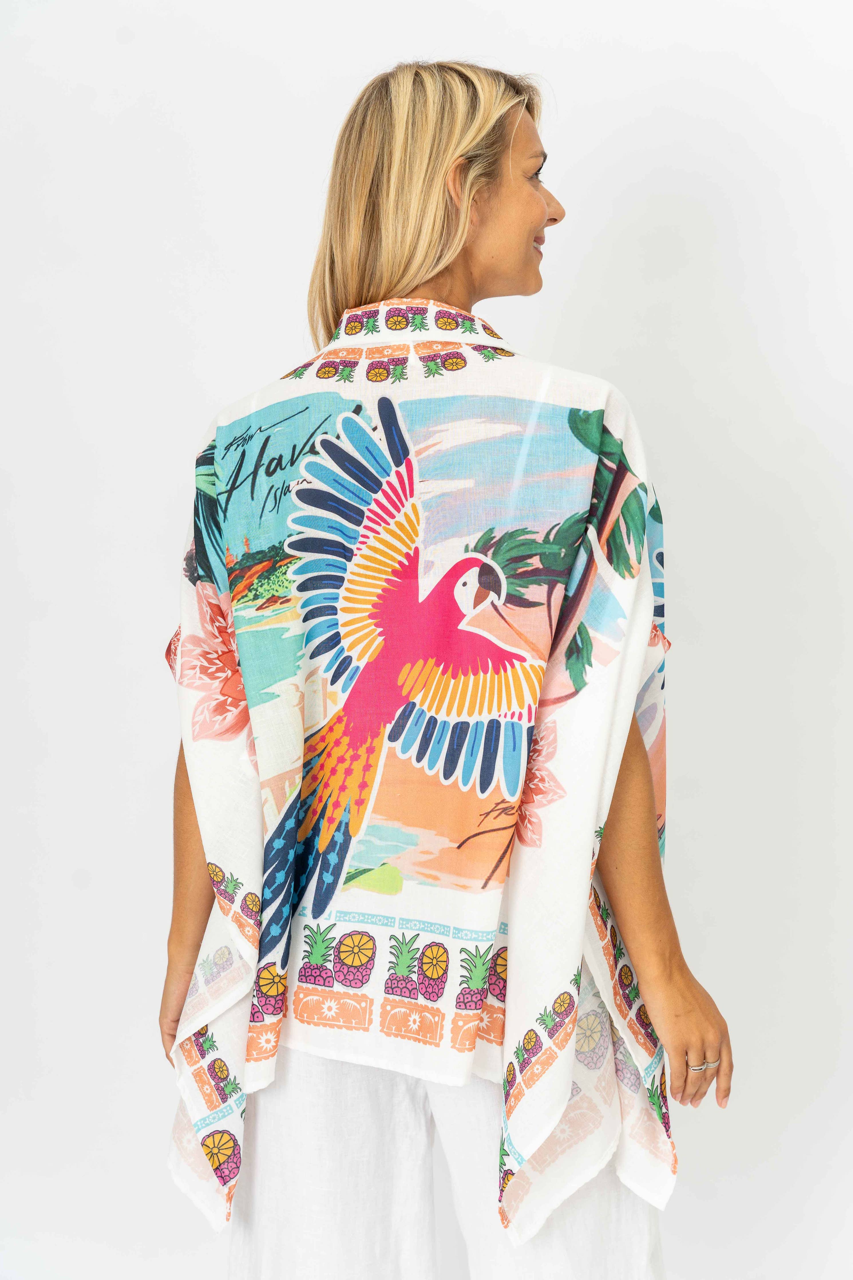 Tropical Print Kaftan