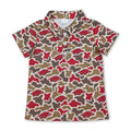 Short Sleeve Camo Boys Polo Shirt