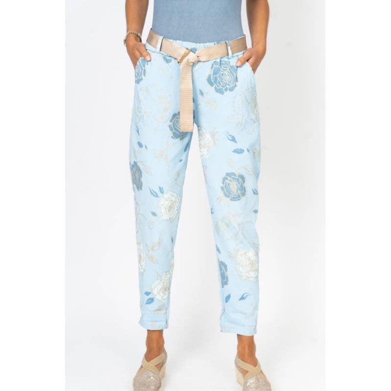 Floral Sky Blue