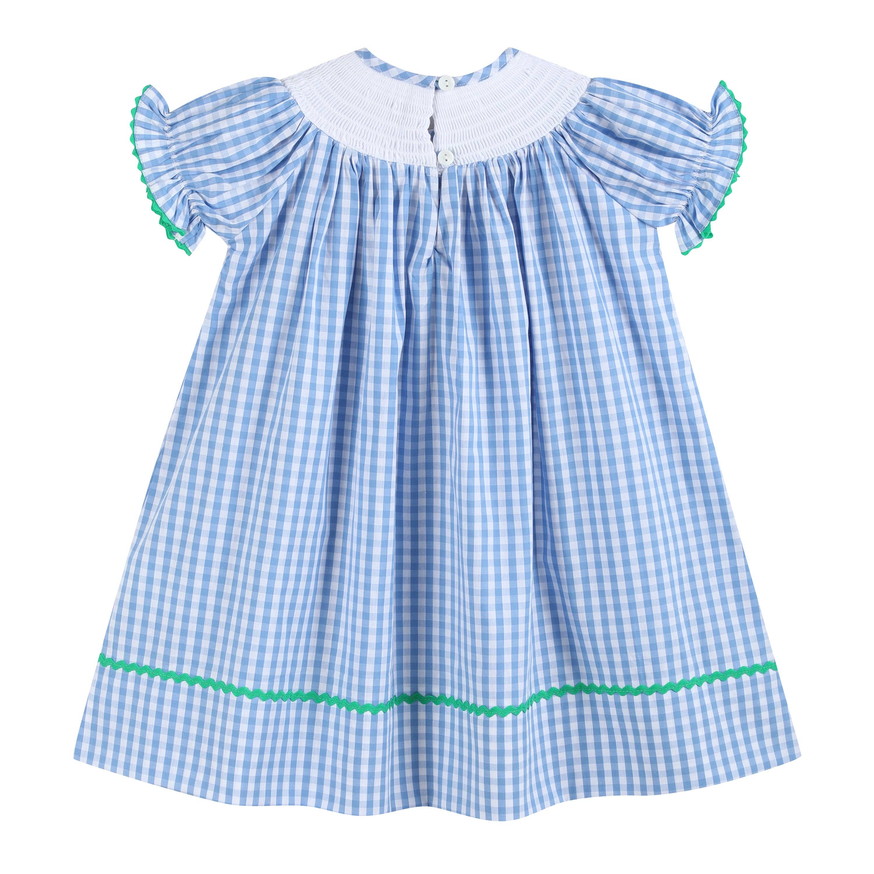 Blue Gingham Farm Dress