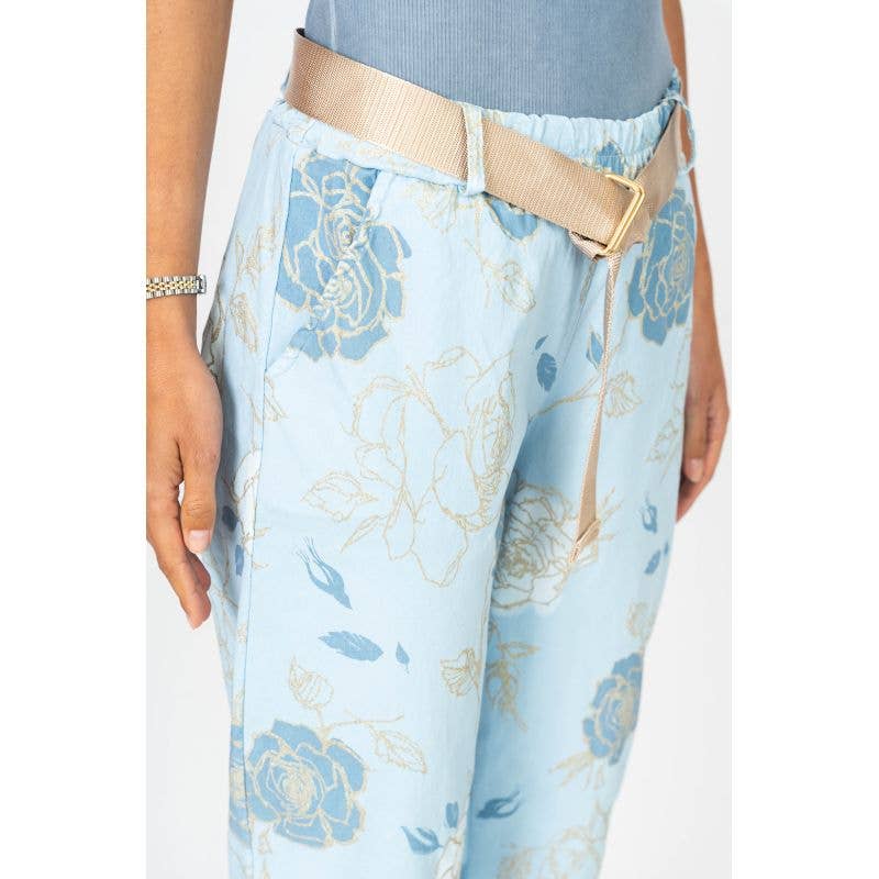 Floral Sky Blue