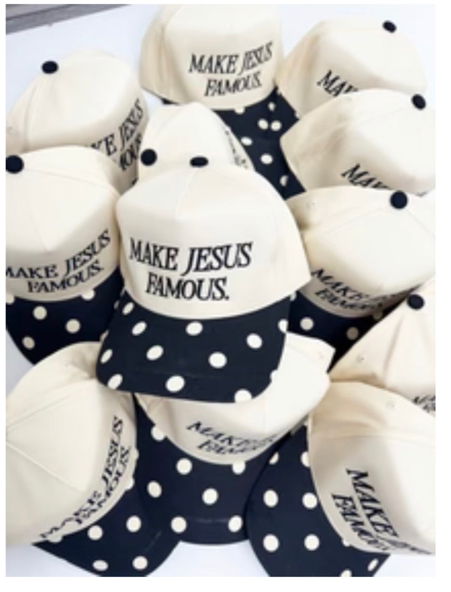 PRE ORDER: Polka Dot Jesus hat