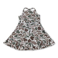 Camo ruffle athletic dress