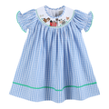 Blue Gingham Farm Dress