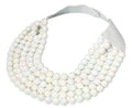Multistrand Beaded Statement Magnetic Necklace