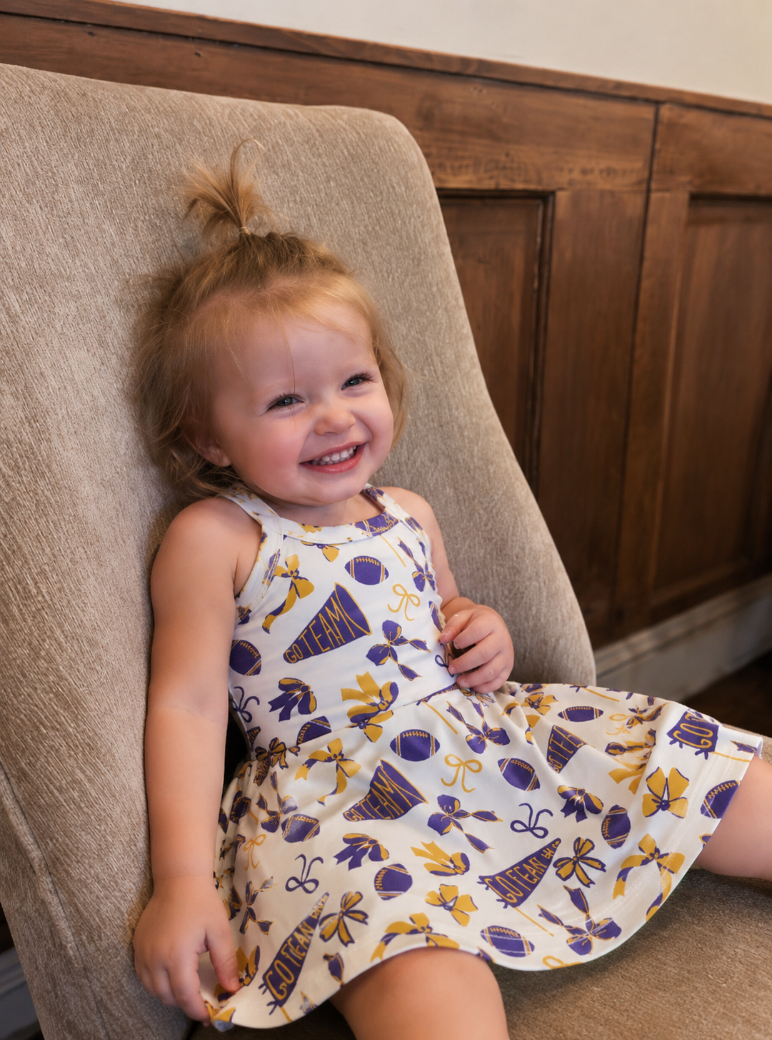 Purple Football athletic dresses