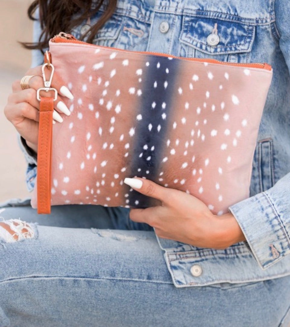 Faux Fur Fawn Clutch