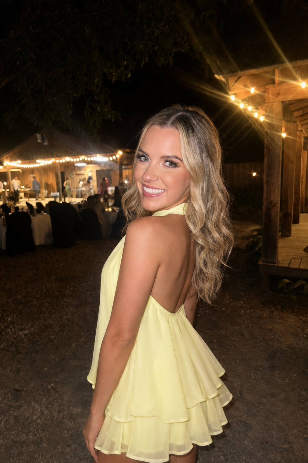 Puffy Halter Dress