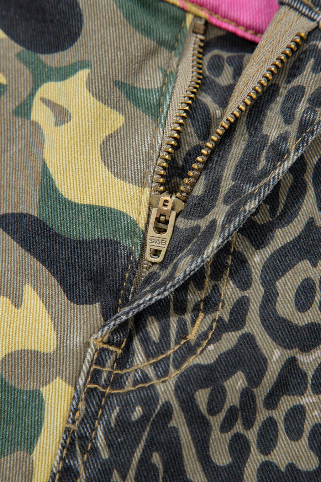 Leopard Camo Wide Leg Jeans