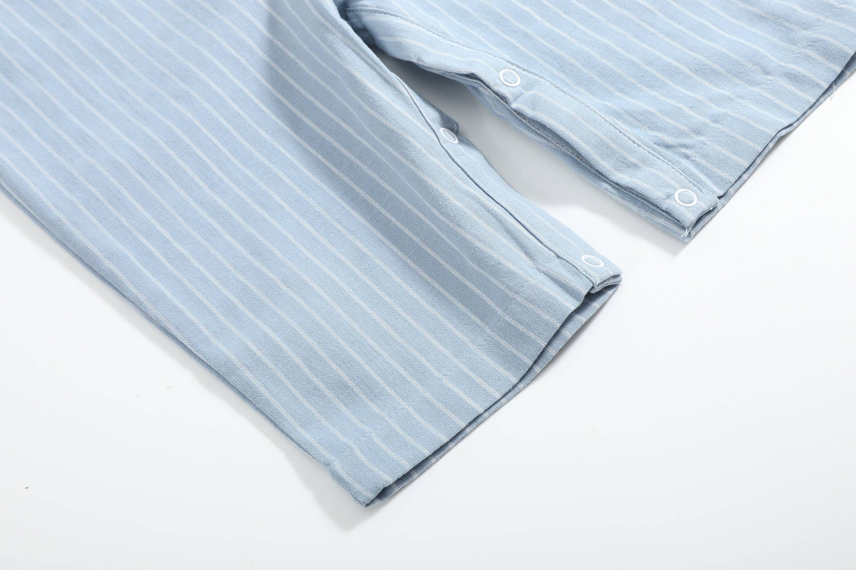 Blue Pinstripe Mallard Overalls