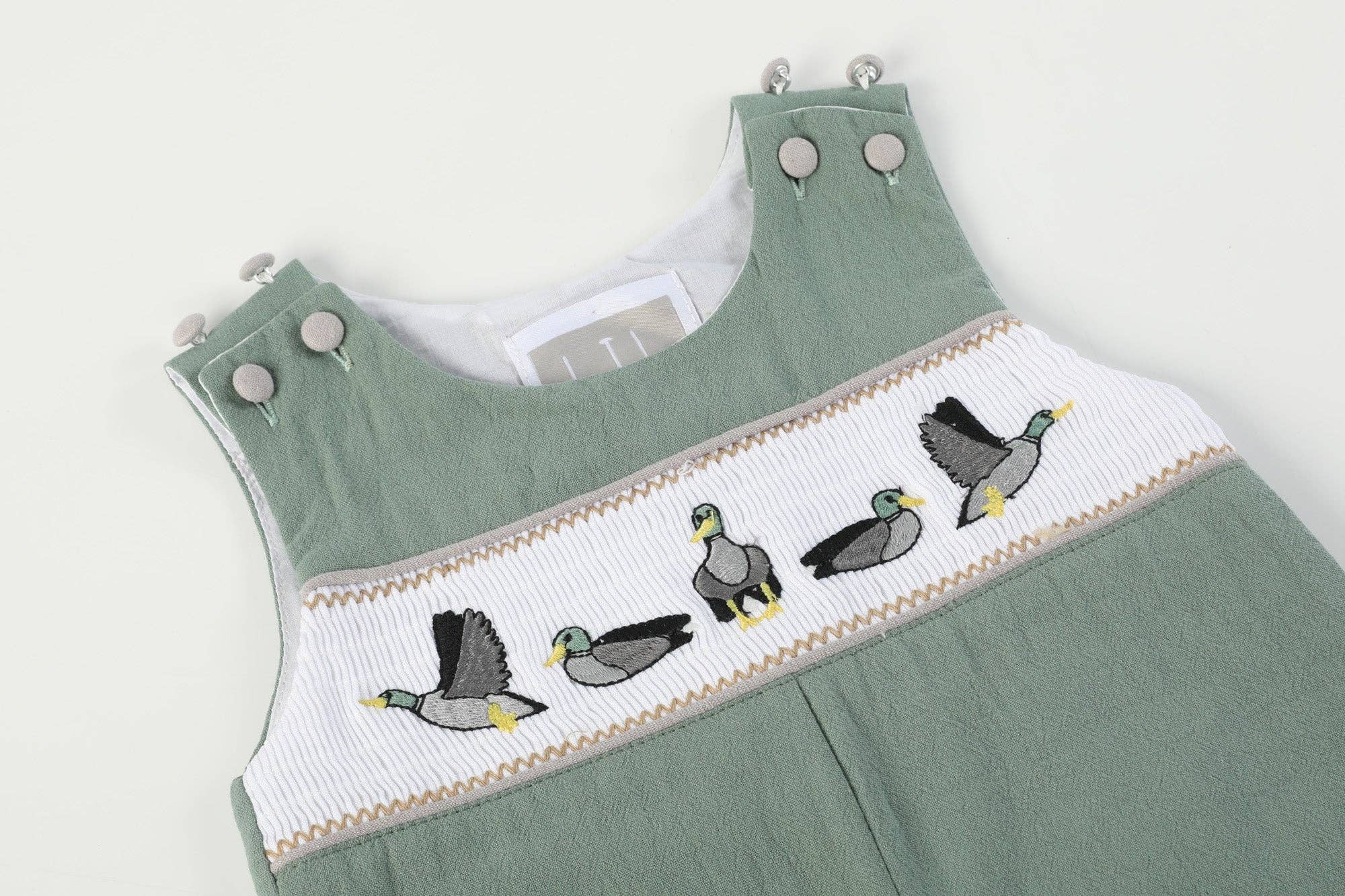 Mallard Smocked Overalls
